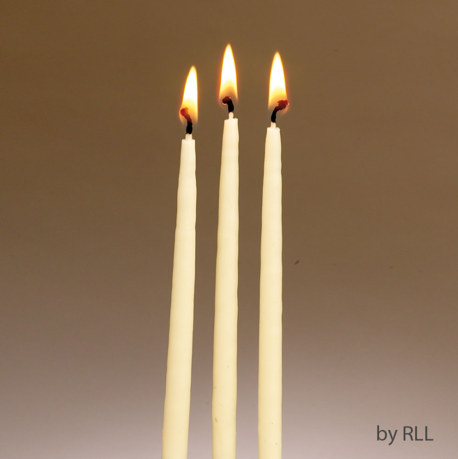 NATURAL BEESWAX CHANUKAH CANDLES Art Effect