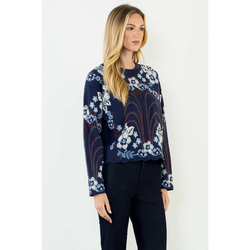 ALL OVER PATTERN SWEATER
