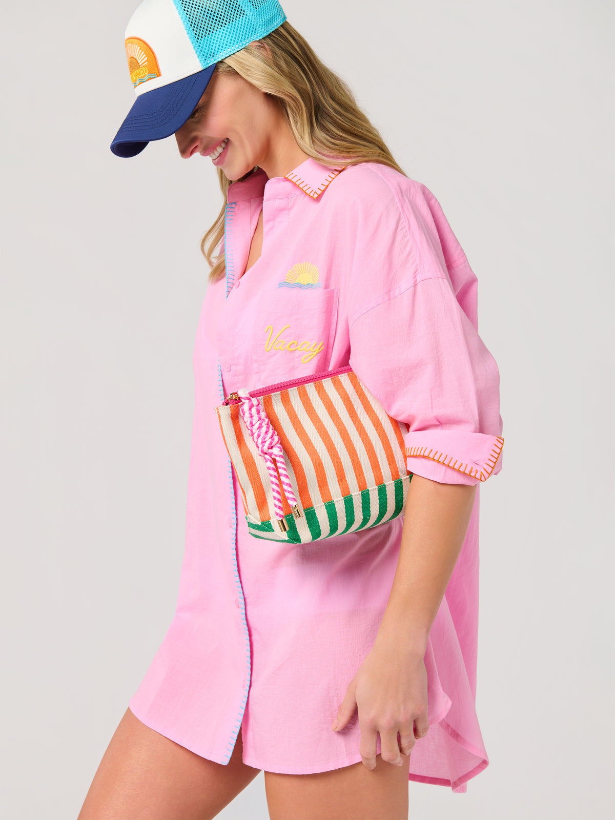 PORT STRIPE POUCH