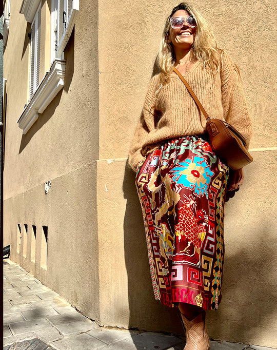 ROSALEE PRINTED SKIRT