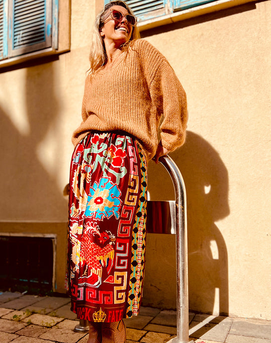 ROSALEE PRINTED SKIRT