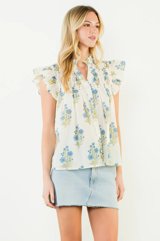RUFFLE BLOUSE