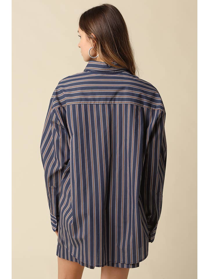 STRIPE OVERSIZED SHIRT
