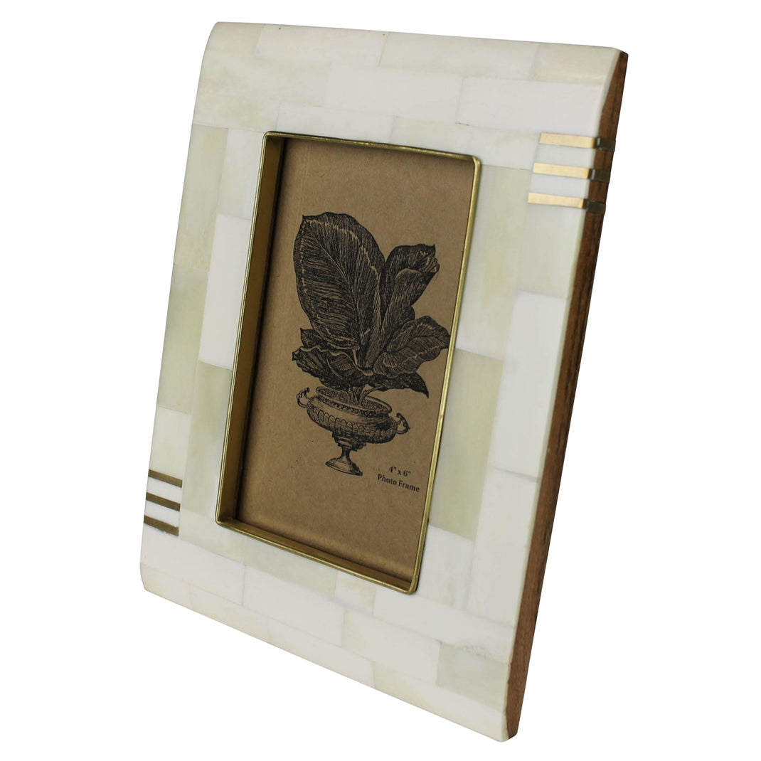ACACIA/BONE/BRASS FRAME 4X6