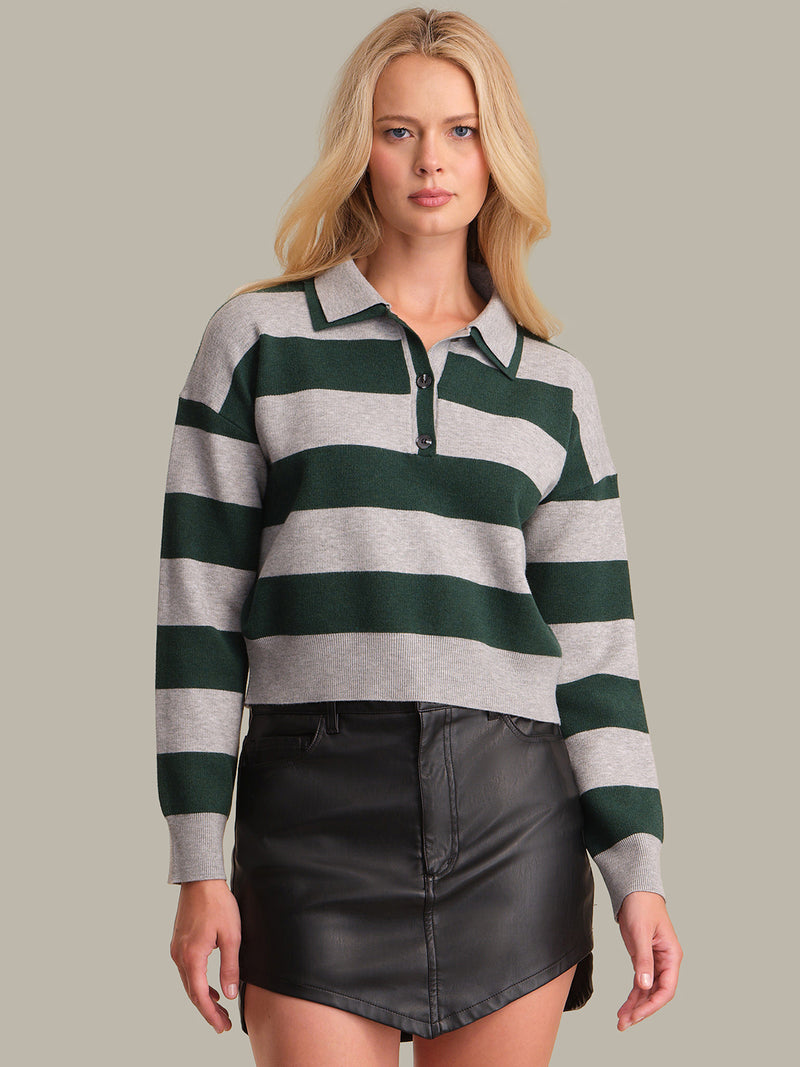 LENNON DOUBLE COLLAR RUGBY PULLOVER