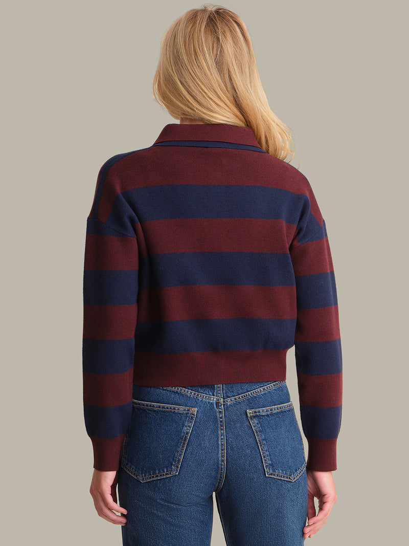 LENNON DOUBLE COLLAR RUGBY PULLOVER