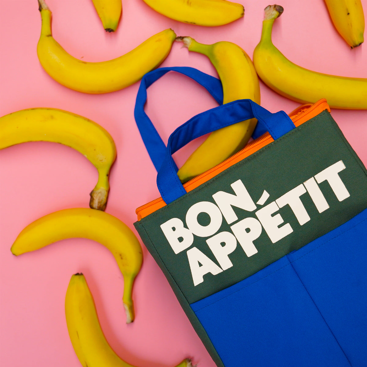 BLUE BON APPETIT LUNCH BAG