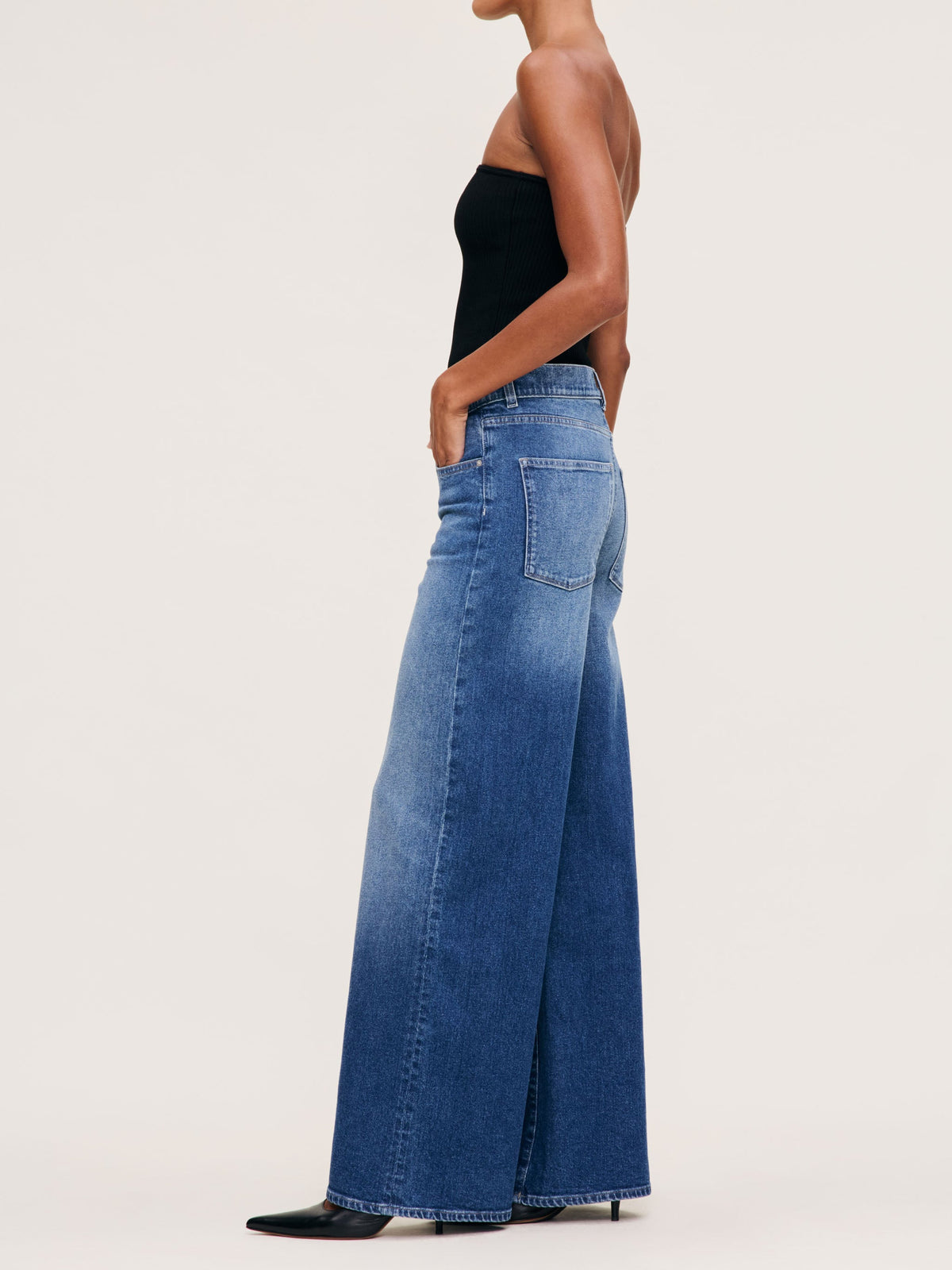 HEPBURN WIDE LEG MID RISE ANKLE