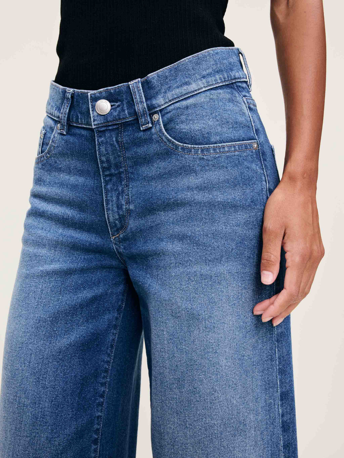 HEPBURN WIDE LEG MID RISE ANKLE