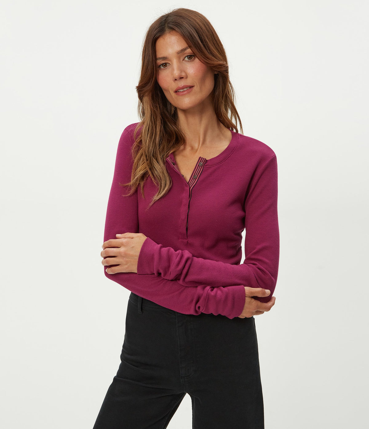 MINNIE MODAL THERMAL HENLEY
