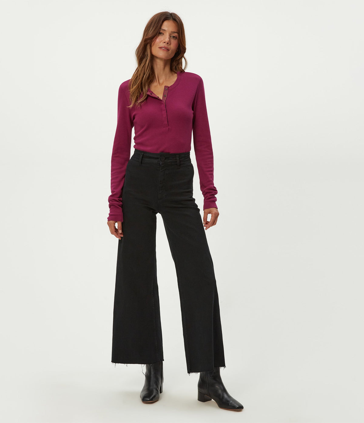 MINNIE MODAL THERMAL HENLEY