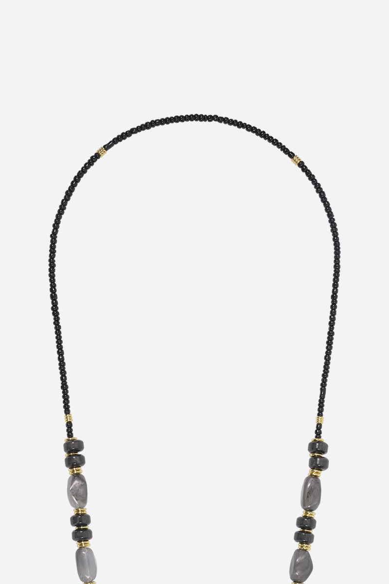 LCF CHAIN CHIARA BLACK/GRAY BEADS