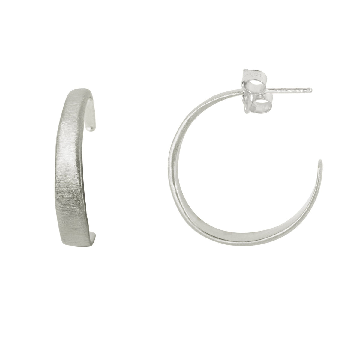 TAPERED HOOP EARRING