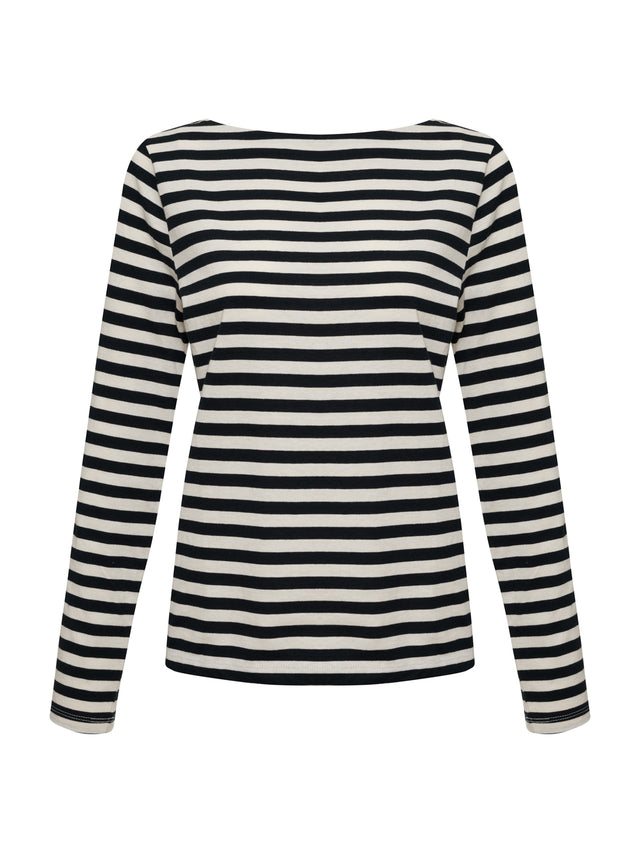 BOATNECK LONG SLEEVE TEE