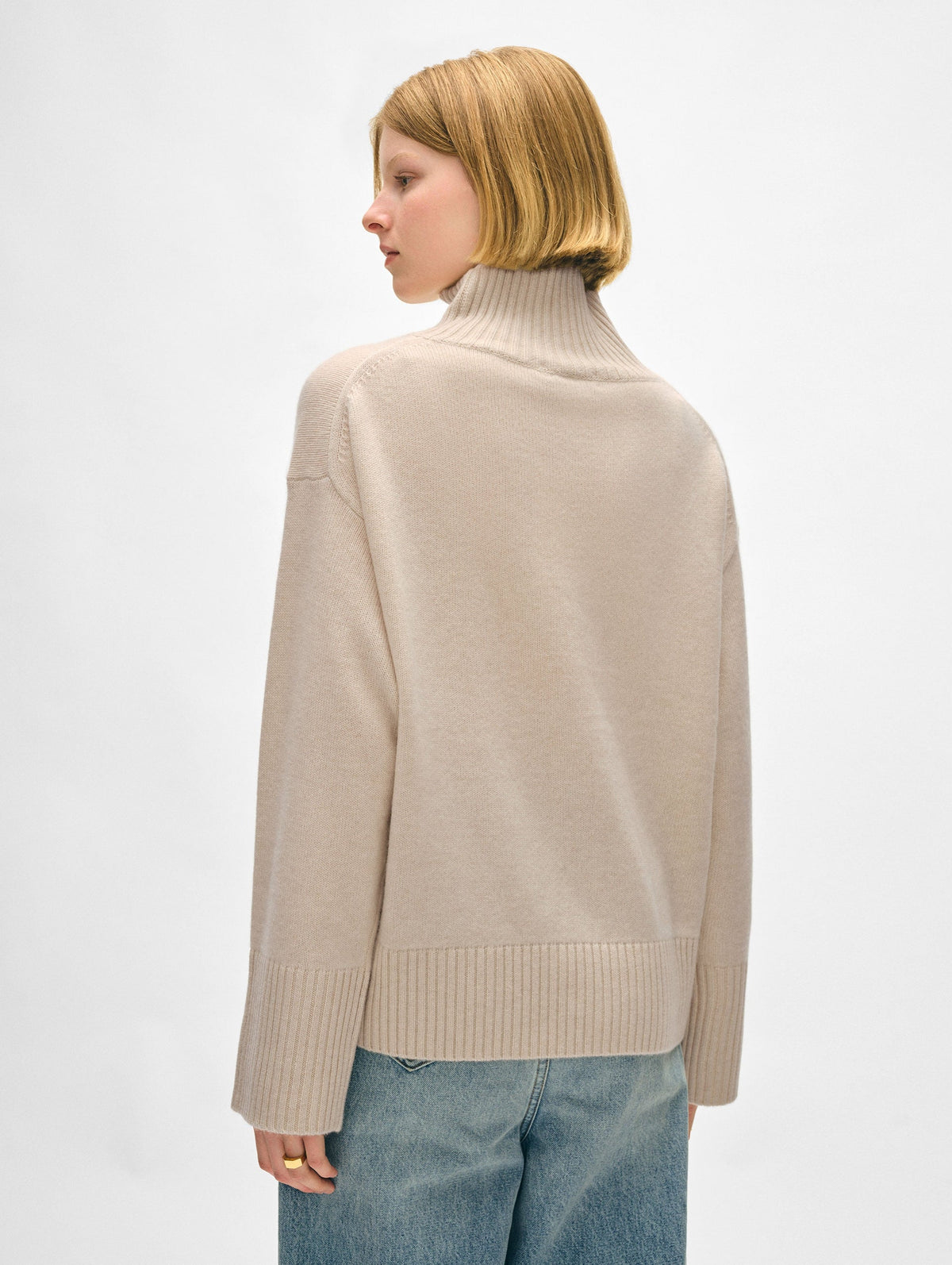 CASHMERE STAND NECK