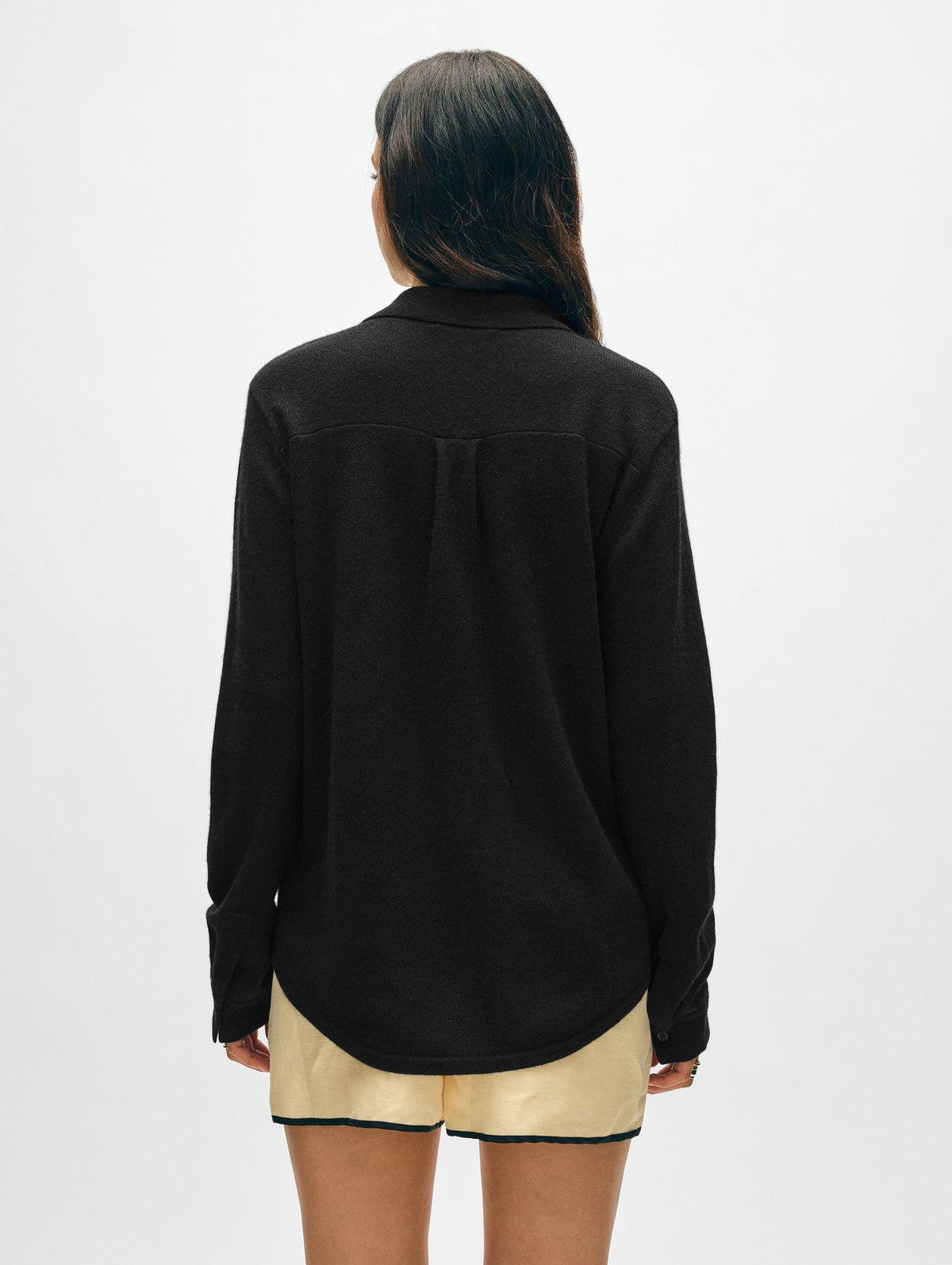 CASHMERE BUTTON SHIRT