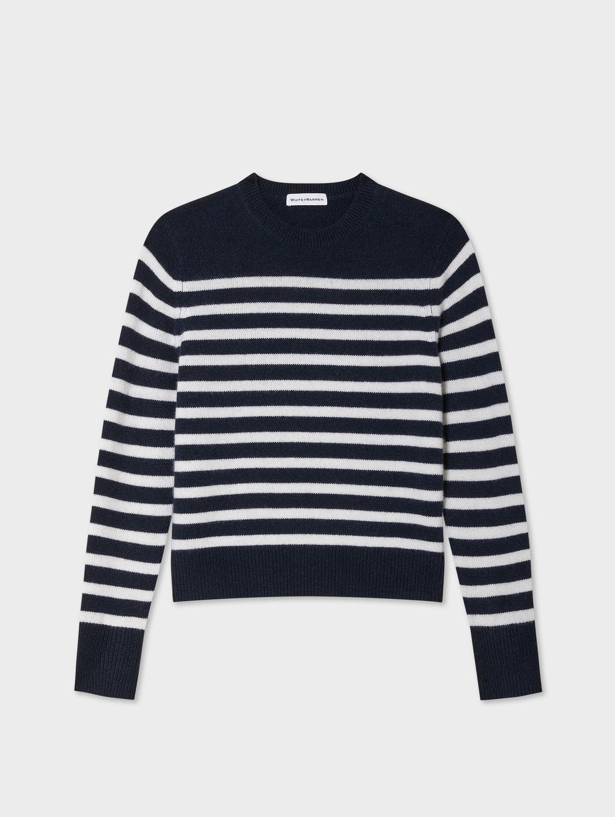 CASHMERE STRIPED CREWNECK