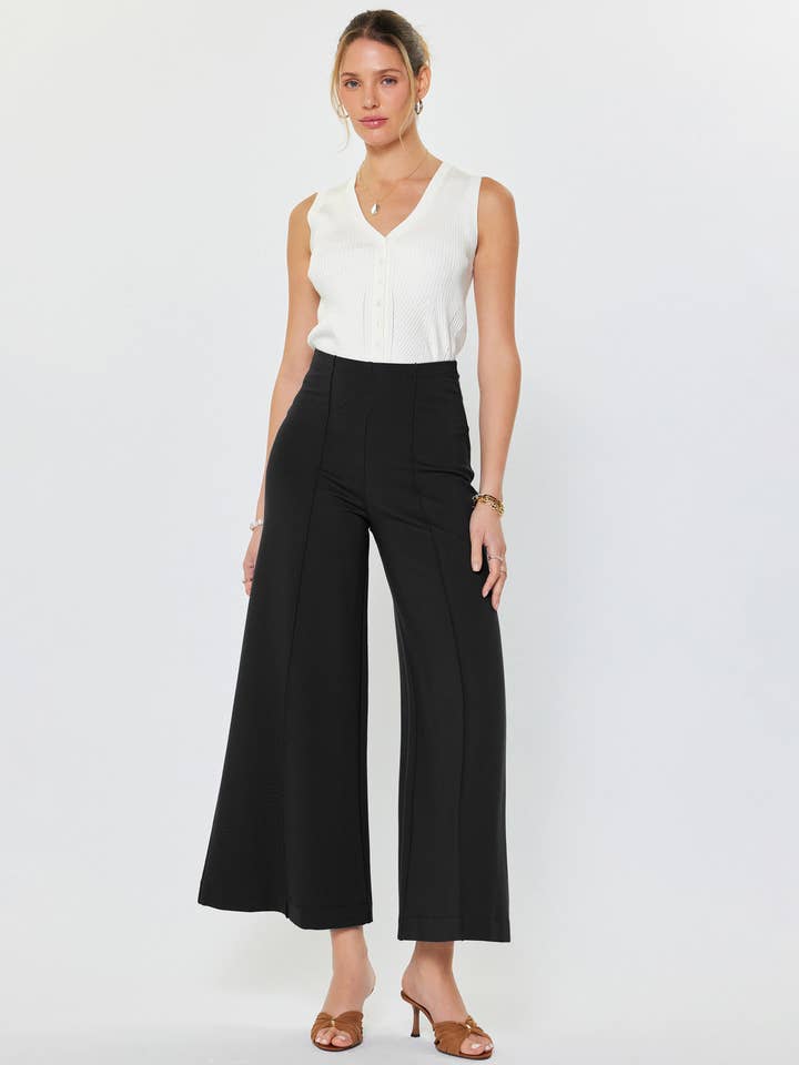 WIDE LEG PONTE PANT