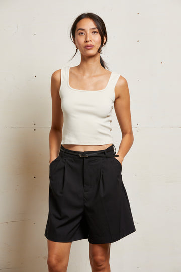 KAITLYN LUX RIB BINDED TANK