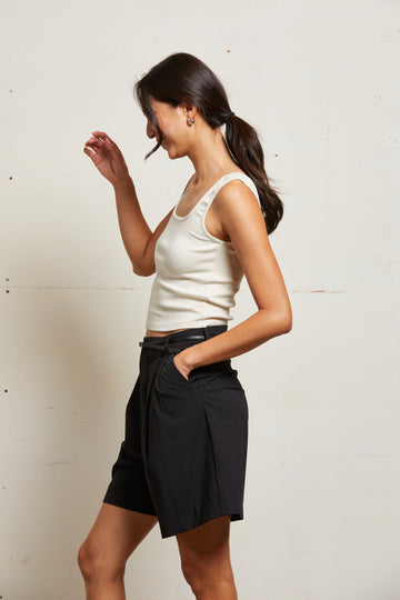 KAITLYN LUX RIB BINDED TANK