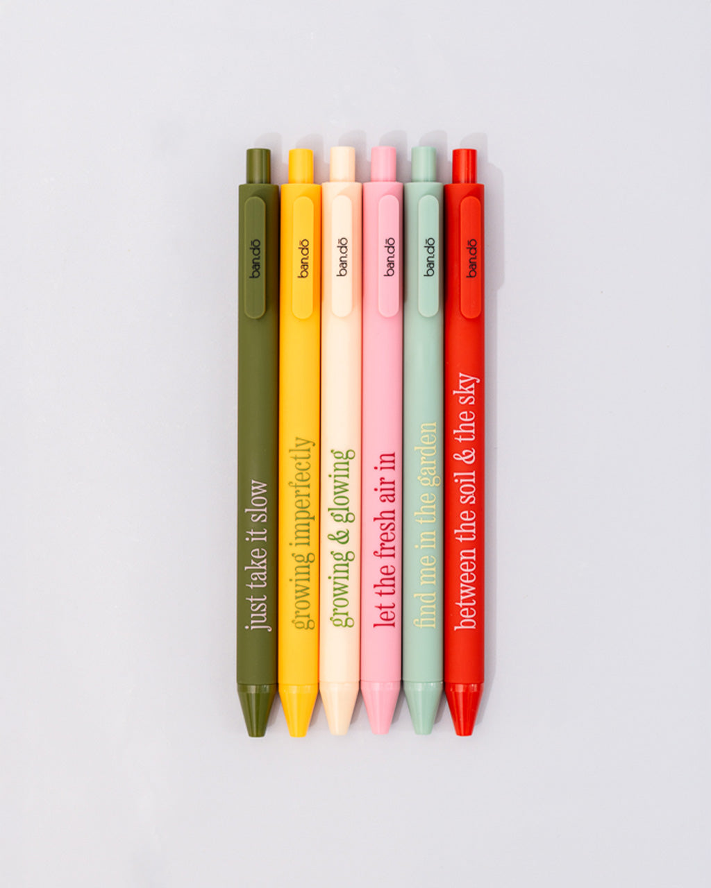 WRITE ON GEL PEN SET GARDEN SAYINGS