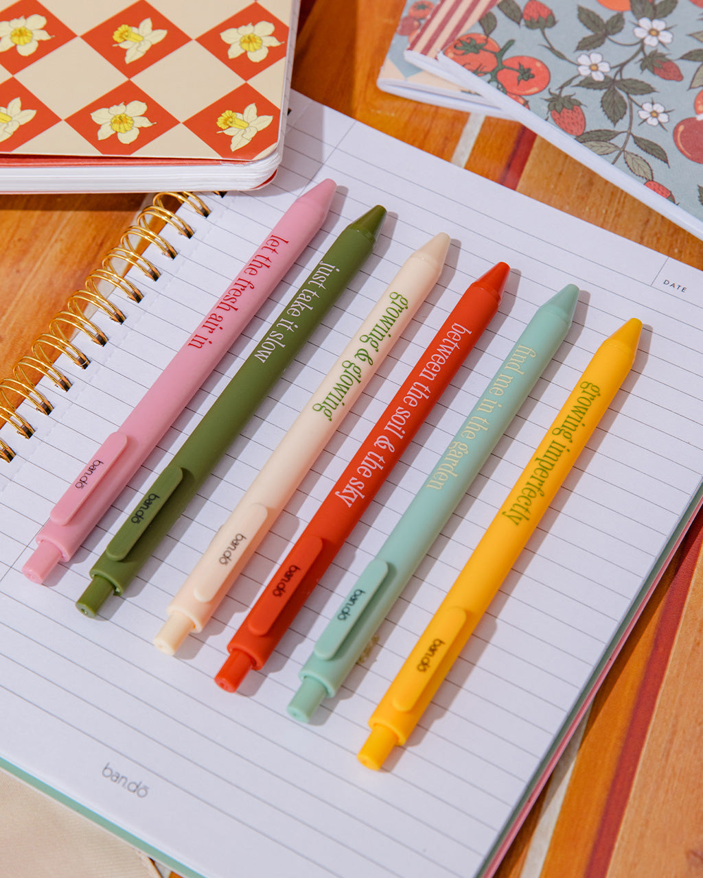 WRITE ON GEL PEN SET GARDEN SAYINGS