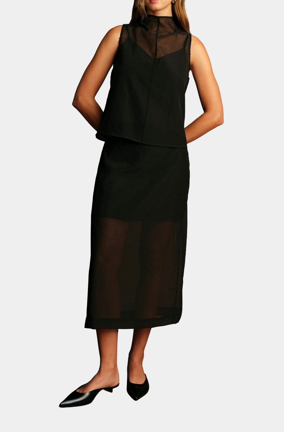 HUGH SHEER SKIRT