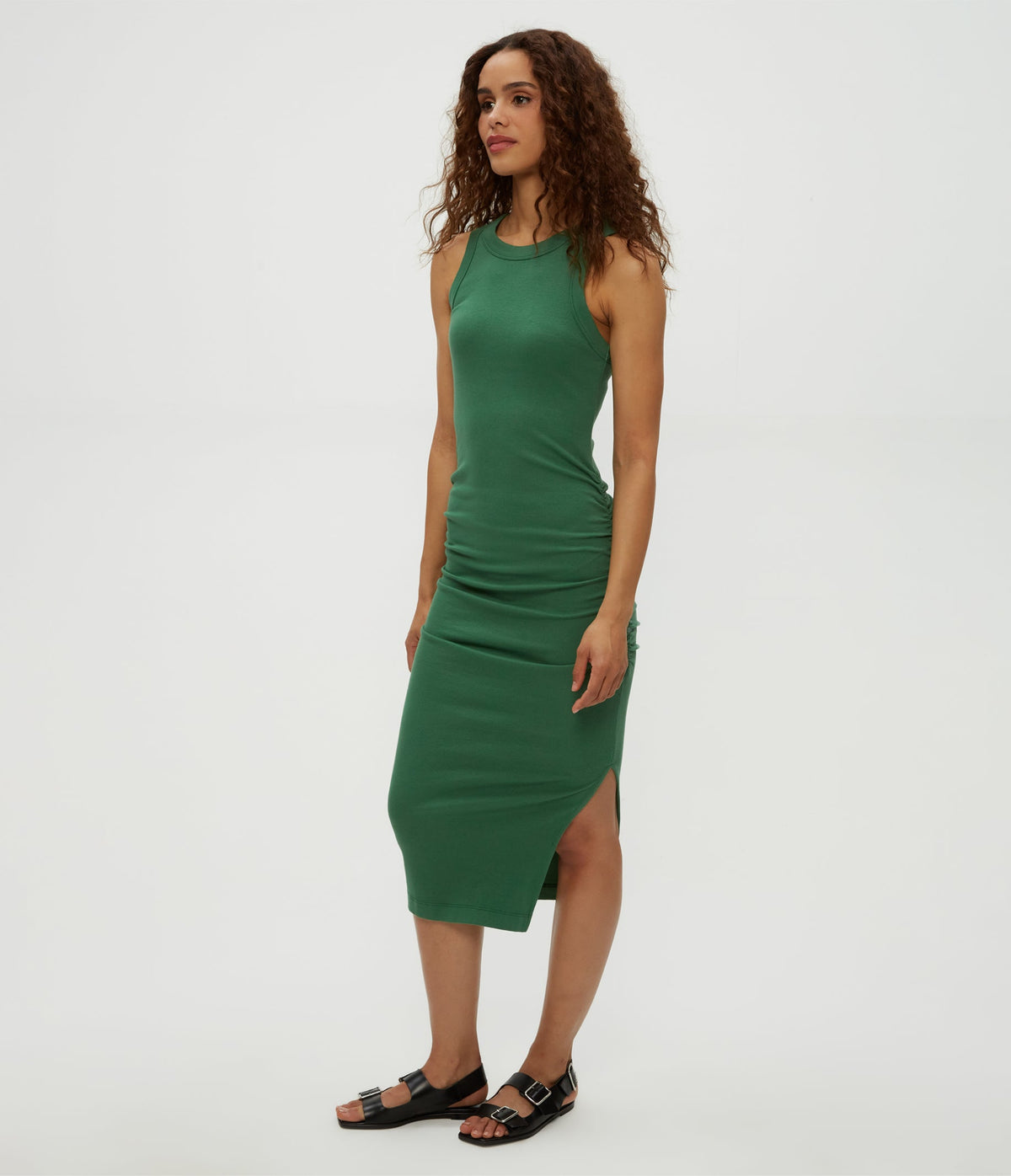 WREN RUCHED MIDI