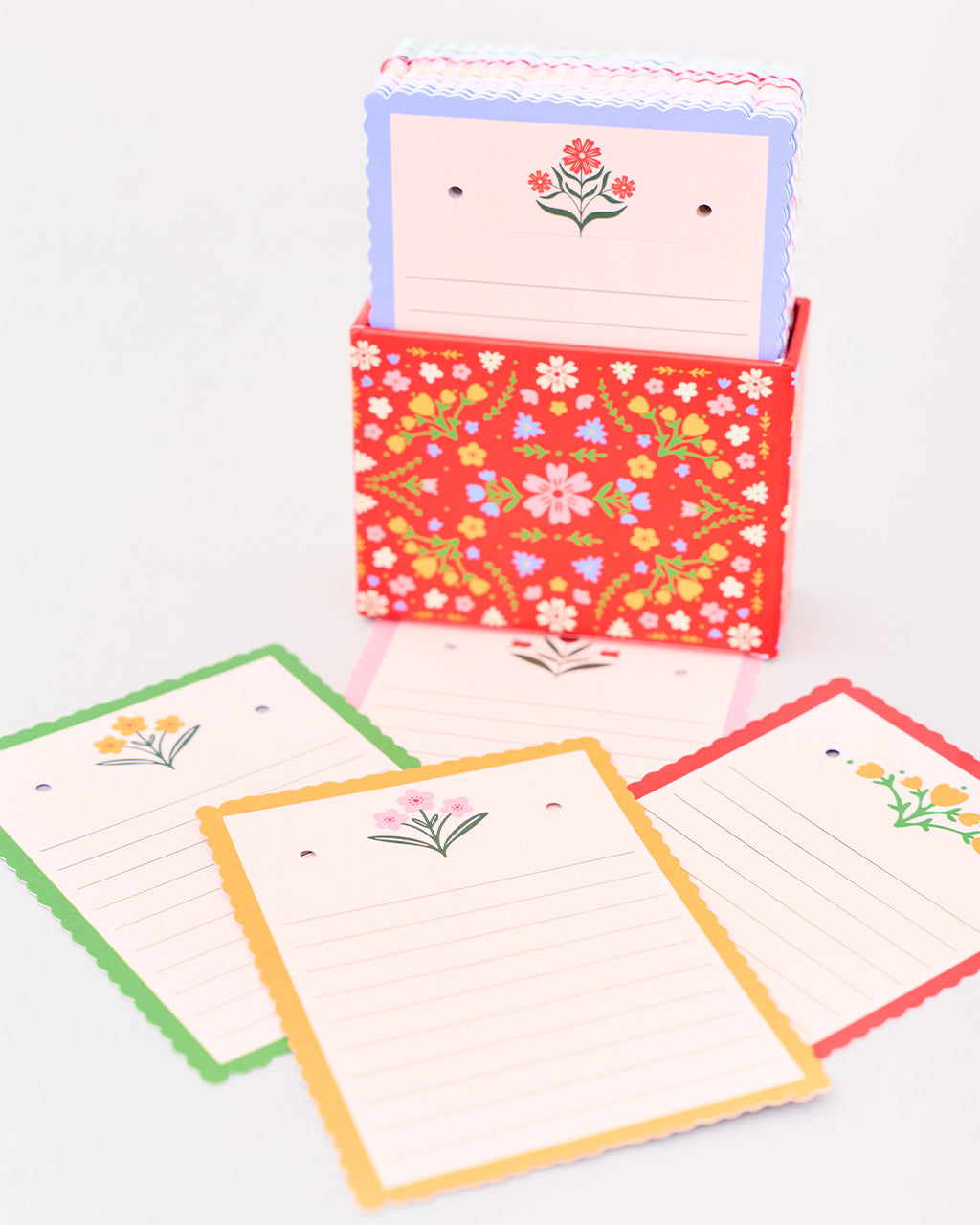 TAKE NOTE TABS FOLK FLORAL