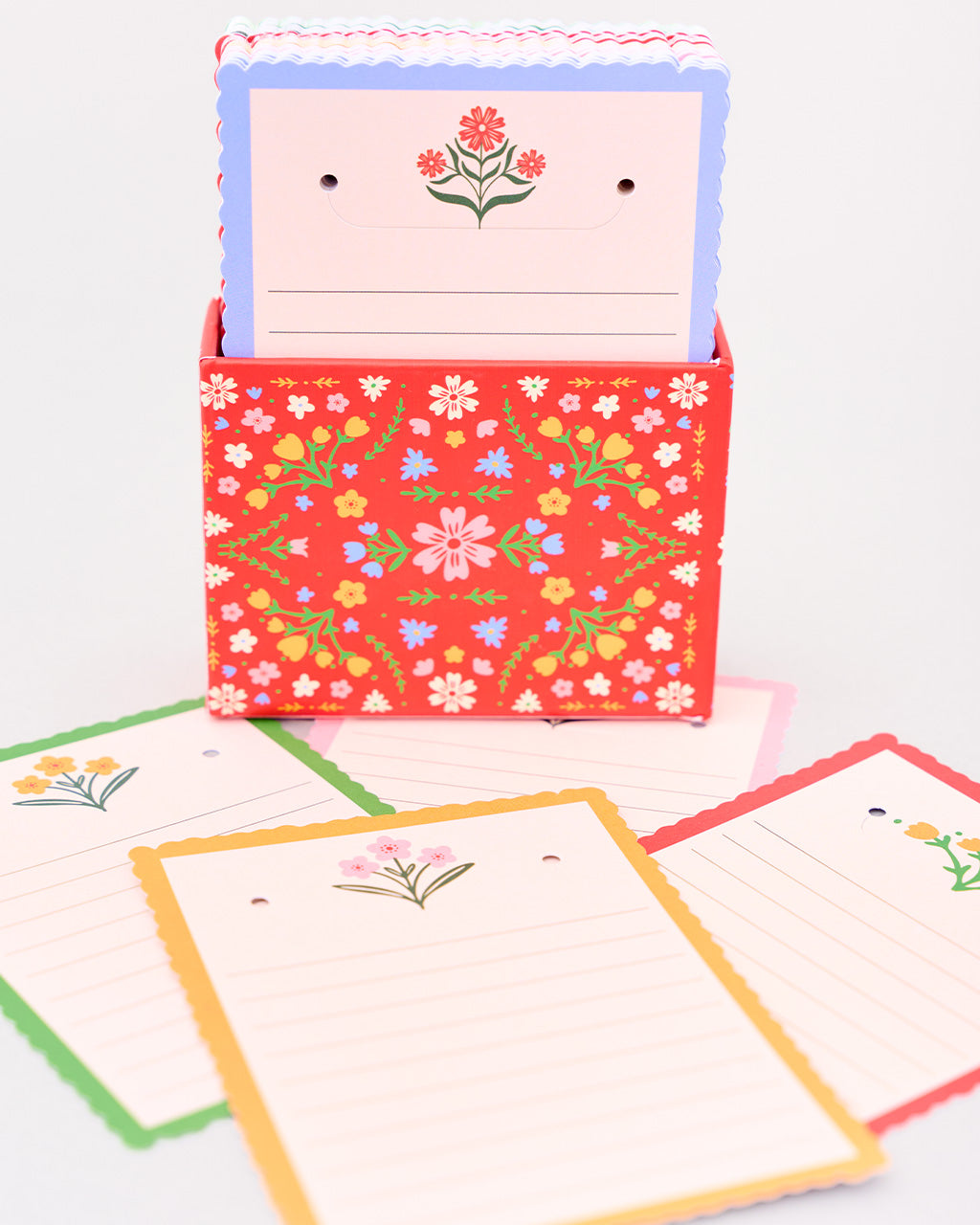 TAKE NOTE TABS FOLK FLORAL