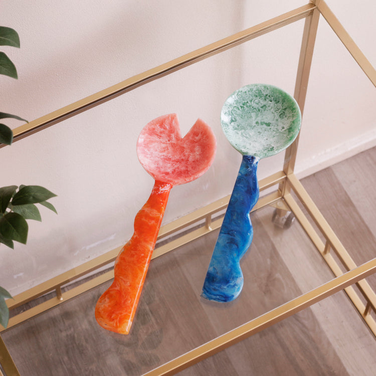 VIDA RESIN SALAD SERVES ORG/BLUE