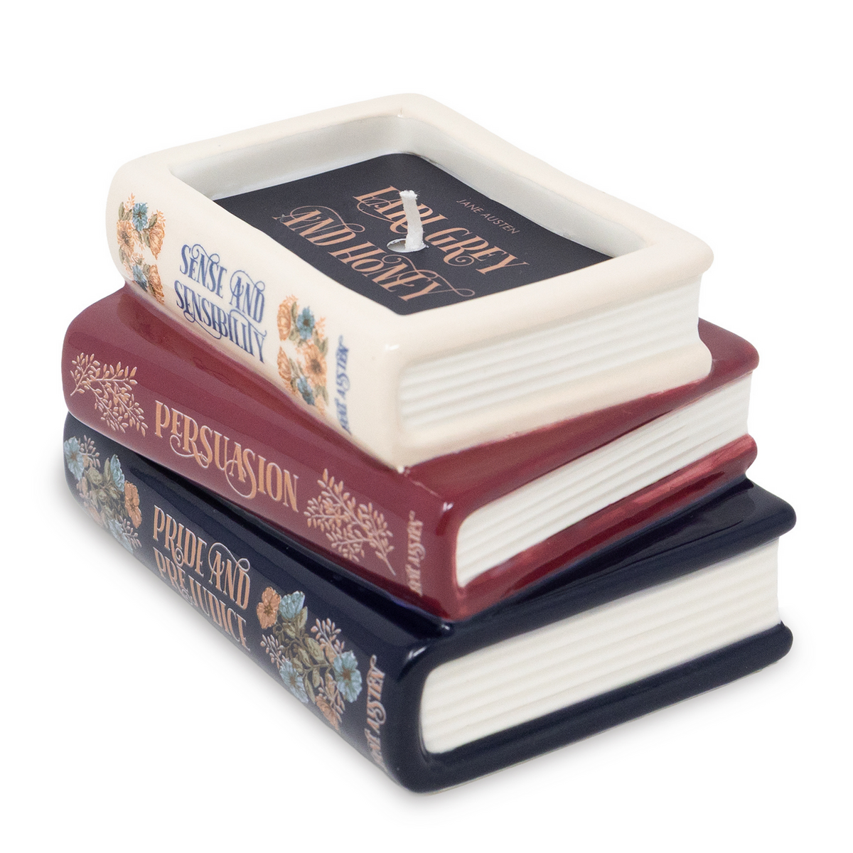 BOOKSTACK CANDLE JANE AUSTIN