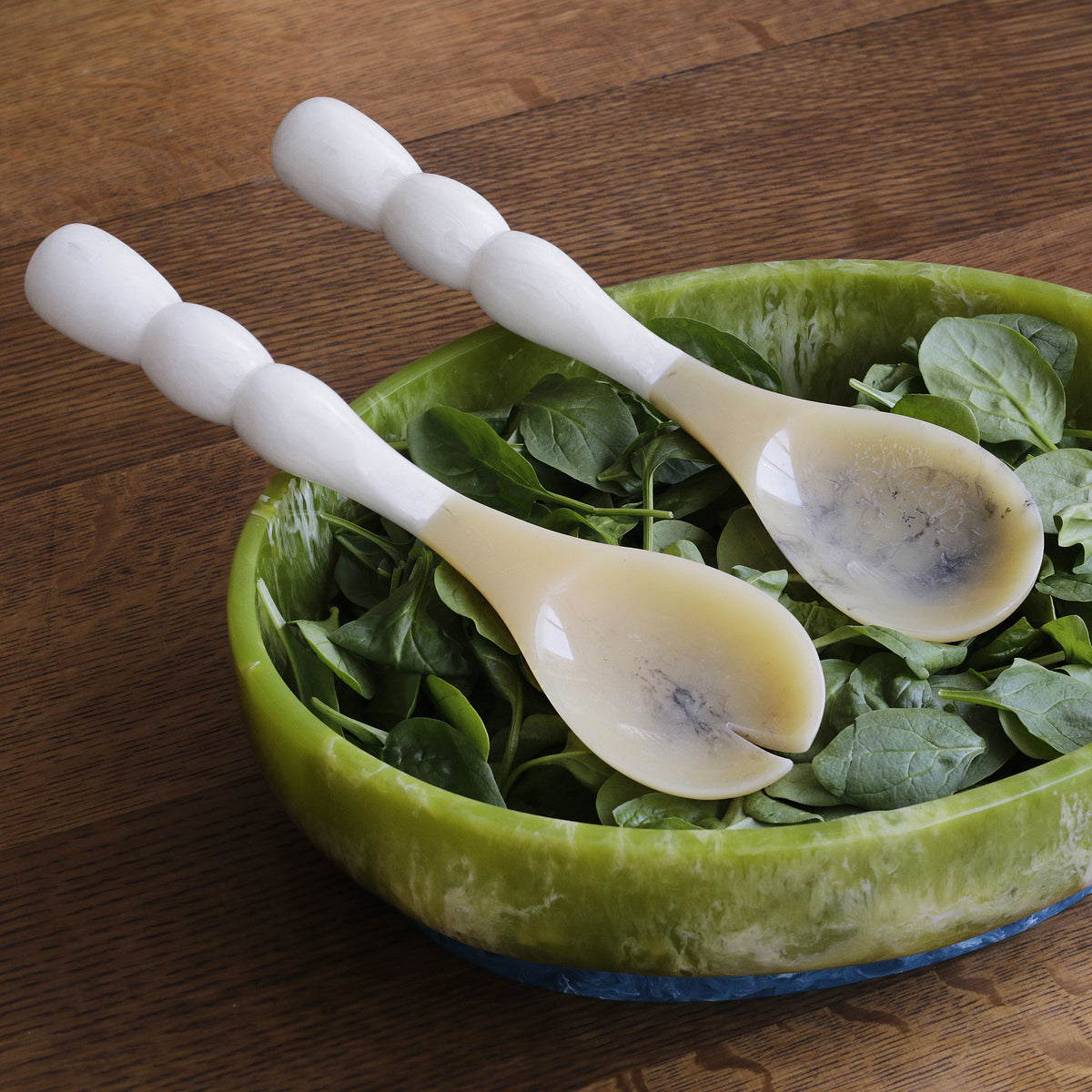 RIO BUBBLE SALAD SERVERS WHT