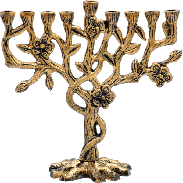 TREE OF LIFE BRONZE MENORAH