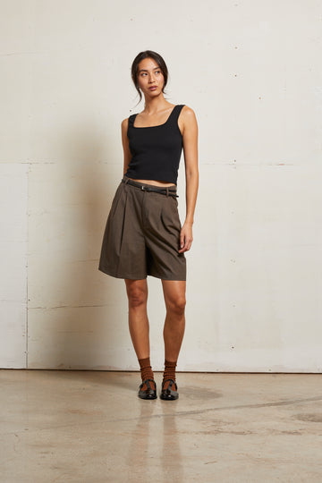 KAITLYN LUX RIB BINDED TANK