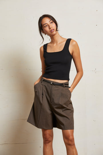 KAITLYN LUX RIB BINDED TANK