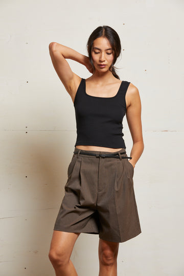 KAITLYN LUX RIB BINDED TANK