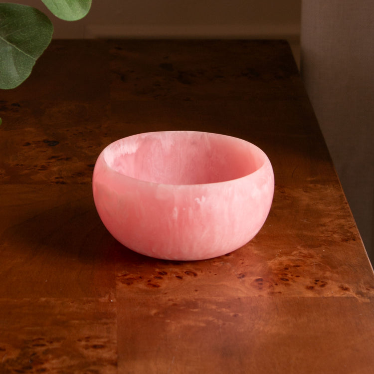 RESIN SORBET MINI BOWL RASPBERRY