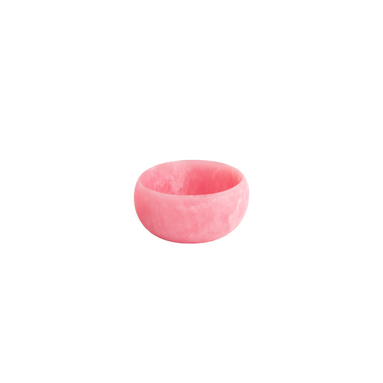 RESIN SORBET MINI BOWL RASPBERRY