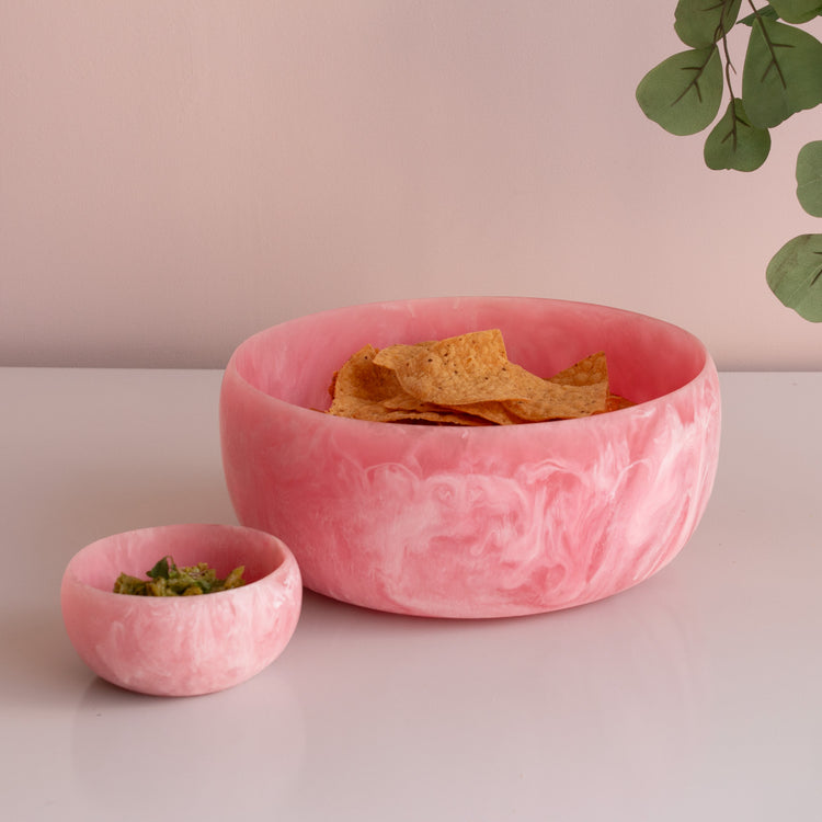 RESIN SORBET MINI BOWL RASPBERRY