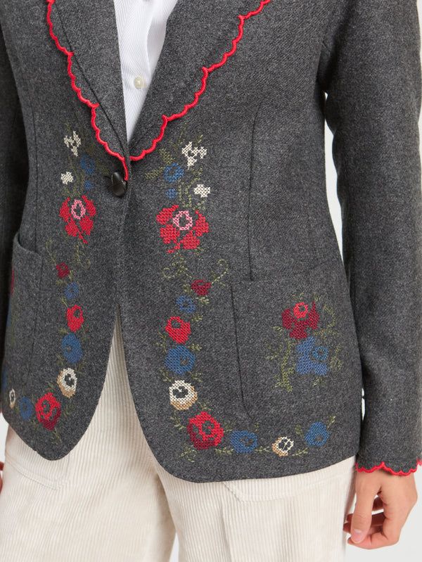 EMBROIDERY BLAZER