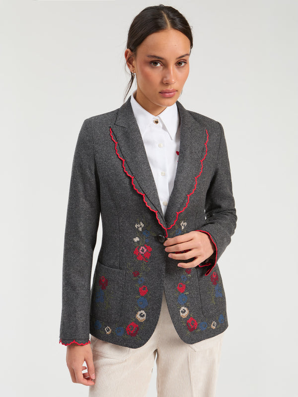 EMBROIDERY BLAZER