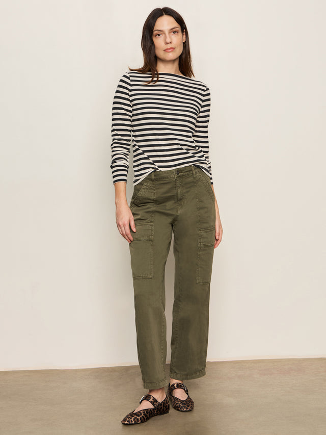 BOATNECK LONG SLEEVE TEE