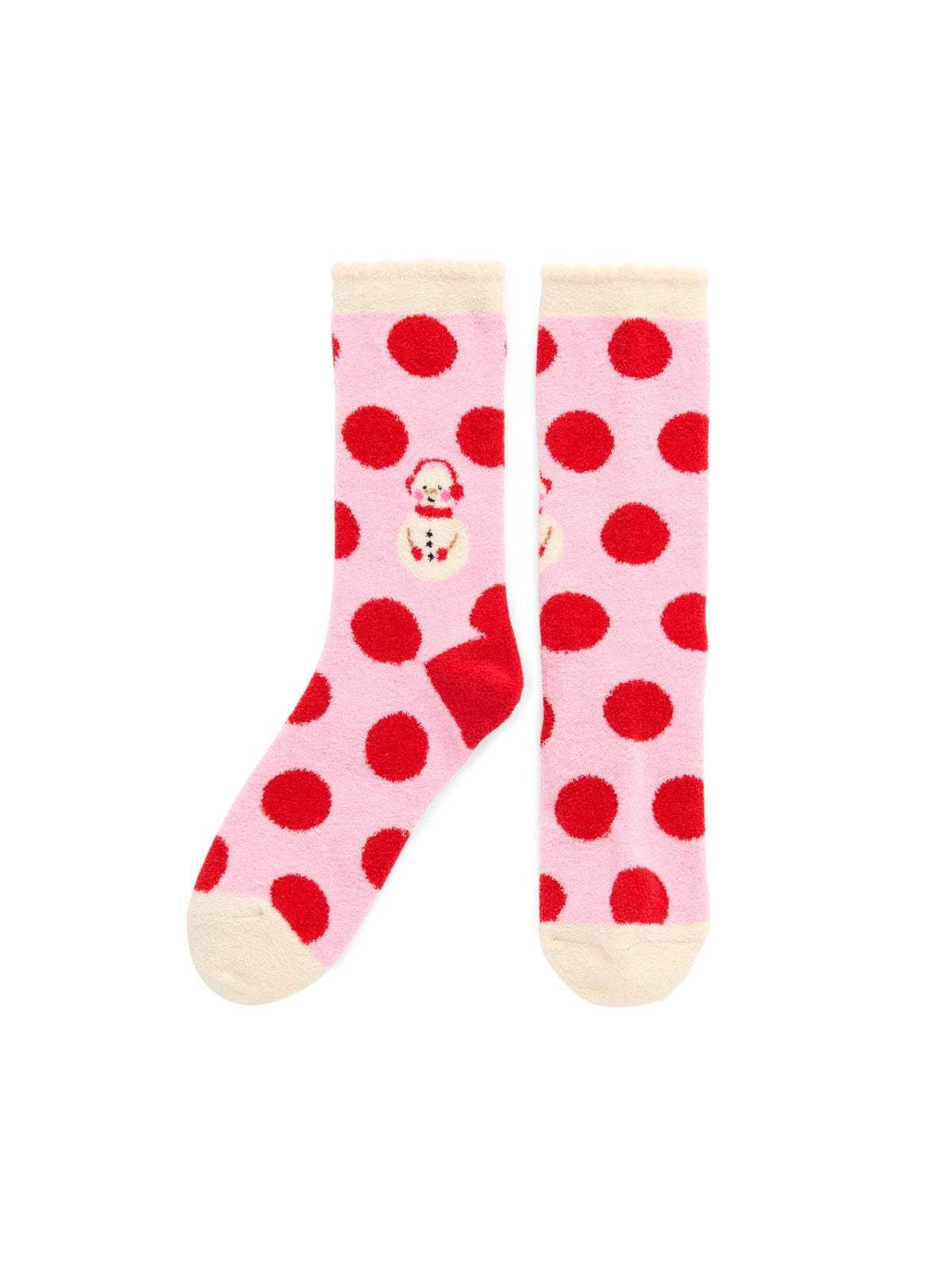 SNOWMAN SOCKS PINK