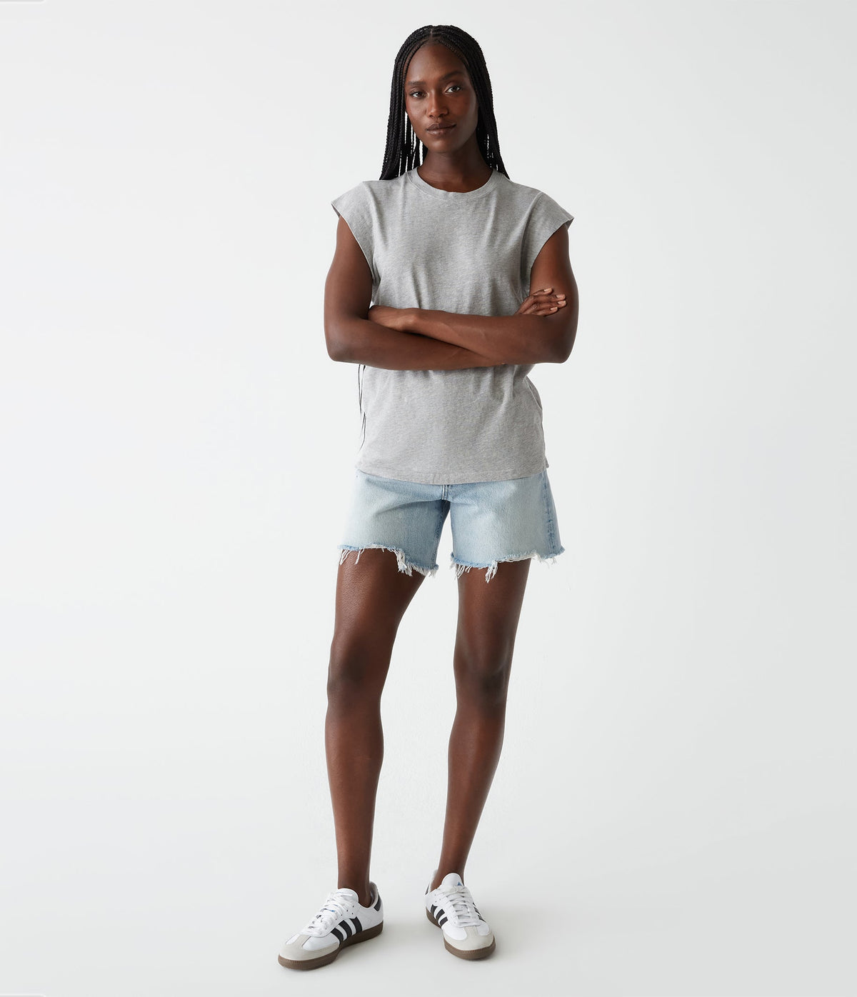 JOEY POWER SHOULDER TEE