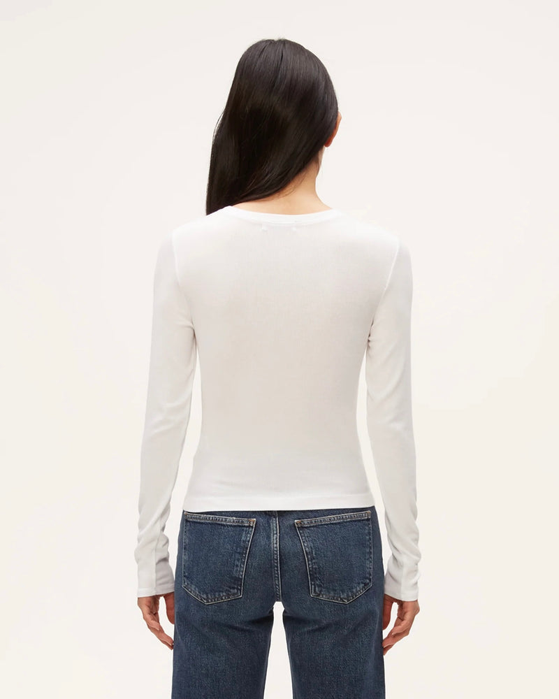 FINN ECO 2X1 RIB CROPPED CREW NECK