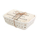 CERAMIC BASKET & TOWEL SET