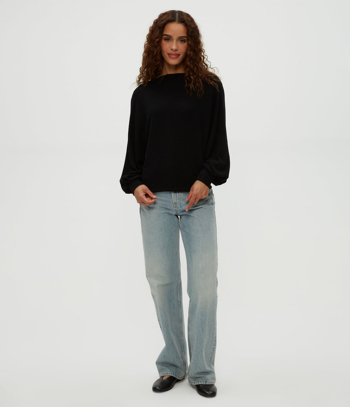 ROXY BALLOON SLEEVE TOP