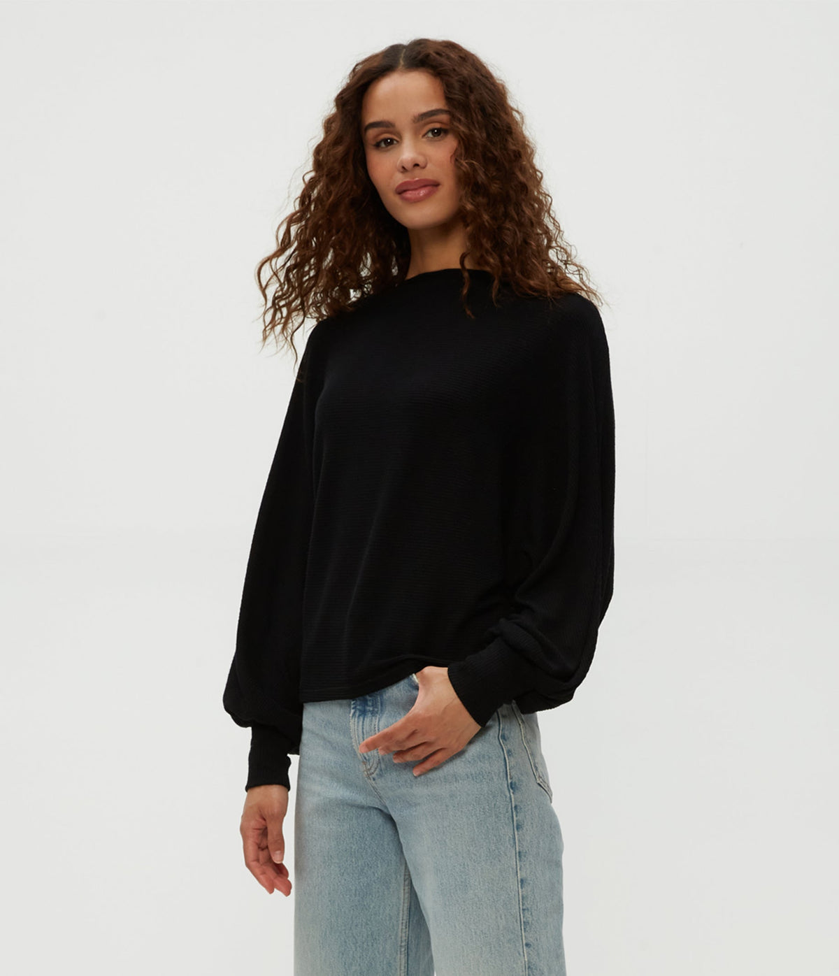 ROXY BALLOON SLEEVE TOP