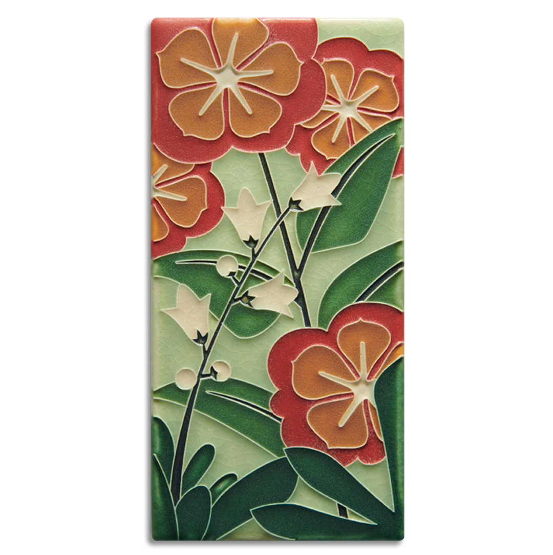 4X8 TILE STARRY FLOWERS GREEN